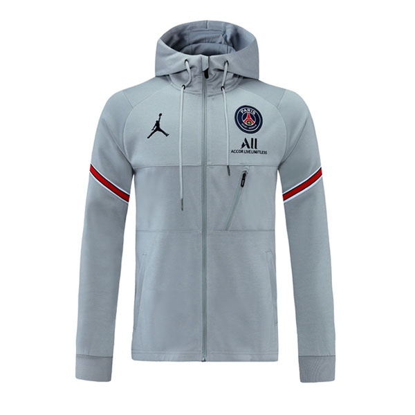 Chaqueta con Capucha Paris Saint Germain 2021-2022 Gris